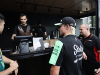 Valtteri Bottas of Kick Sauber before first practice ahead of the Formula 1 Grand Prix of Azerbaijan at Baku City Circuit in Baku, Azerbaija...