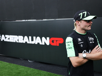 Valtteri Bottas of Kick Sauber before first practice ahead of the Formula 1 Grand Prix of Azerbaijan at Baku City Circuit in Baku, Azerbaija...