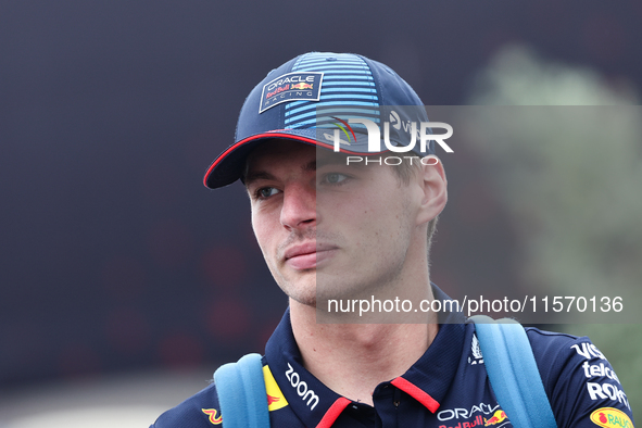 Max Verstappen of Red Bull Racing before first practice ahead of the Formula 1 Grand Prix of Azerbaijan at Baku City Circuit in Baku, Azerba...