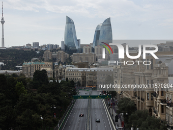 A view during first practice ahead of the Formula 1 Grand Prix of Azerbaijan at Baku City Circuit in Baku, Azerbaijan on September 13, 2024....