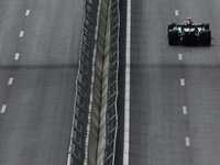 Lewis Hamilton of Mercedes during first practice ahead of the Formula 1 Grand Prix of Azerbaijan at Baku City Circuit in Baku, Azerbaijan on...