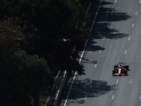 Lando Norris of McLaren during first practice ahead of the Formula 1 Grand Prix of Azerbaijan at Baku City Circuit in Baku, Azerbaijan on Se...