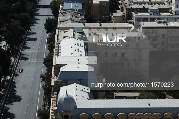 A view during first practice ahead of the Formula 1 Grand Prix of Azerbaijan at Baku City Circuit in Baku, Azerbaijan on September 13, 2024....