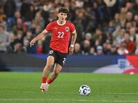 Florian Micheler (22, Austria) goes forward during the International Friendly match between England Under 21s and Austria Under 21s at Kenil...