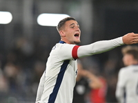 Taylor Harwood-Bellis (5 England) gestures during the International Friendly match between England Under 21s and Austria Under 21s at Kenilw...