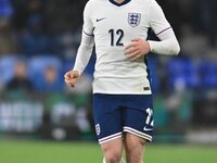 Lewis Hall (12 England) controls the ball during the International Friendly match between England Under 21s and Austria Under 21s at Kenilwo...