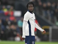 Jonathan Rowe (17, England) looks on during the International Friendly match between England Under 21s and Austria Under 21s at Kenilworth R...