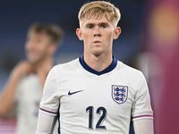 Lewis Hall (12 England) during the International Friendly match between England Under 21s and Austria Under 21s at Kenilworth Road in Luton,...