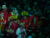 Belgium fans attend the 2024 Davis Cup Finals Group Stage match between Italy and Belgium at Unipol Arena in Bologna, Italy, on September 13...