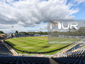 A general view of the ground ahead of the Second Vitality T20 International match between England and Australia at Sofia Gardens in Cardiff,...