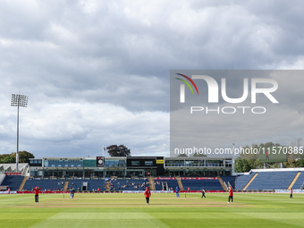 A general view of the ground ahead of the Second Vitality T20 International match between England and Australia at Sofia Gardens in Cardiff,...