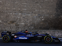 Alexander Albon of Williams during second practice ahead of the Formula 1 Grand Prix of Azerbaijan at Baku City Circuit in Baku, Azerbaijan...