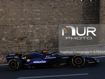 Franco Colapinto of Williams during second practice ahead of the Formula 1 Grand Prix of Azerbaijan at Baku City Circuit in Baku, Azerbaijan...