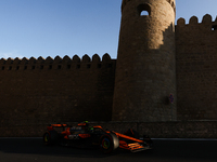 Lando Norris of McLaren during second practice ahead of the Formula 1 Grand Prix of Azerbaijan at Baku City Circuit in Baku, Azerbaijan on S...