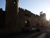 Oliver Bearman of Haas during second practice ahead of the Formula 1 Grand Prix of Azerbaijan at Baku City Circuit in Baku, Azerbaijan on Se...