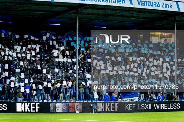 The atmosphere in the stadium during the match between Den Bosch and ADO at De Vliert for the Keuken Kampioen Divisie season 2024-2025 in De...