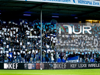 The atmosphere in the stadium during the match between Den Bosch and ADO at De Vliert for the Keuken Kampioen Divisie season 2024-2025 in De...