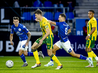 ADO Den Haag player Jari Vlak and FC Den Bosch player Torles Knoll during the match between Den Bosch and ADO at De Vliert for the Keuken Ka...