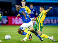 FC Den Bosch player Danzell Gravenberch and ADO Den Haag player Steven van der Sloot during the match between Den Bosch and ADO at De Vliert...