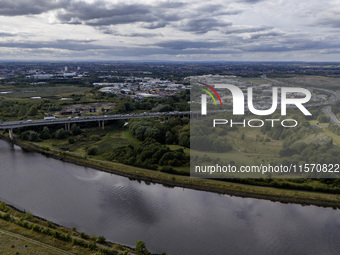 The A19 Tees Viaduct, or Tees Flyover, is a high-level six-lane dual carriageway road bridge in the North East of England, carrying the main...