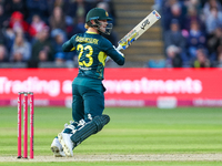 #23, Jake Fraser-McGurk of Australia in action with the bat during the Second Vitality T20 International match between England and Australia...