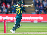 #23, Jake Fraser-McGurk of Australia in action with the bat during the Second Vitality T20 International match between England and Australia...