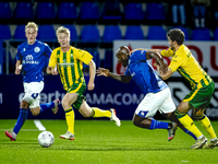 FC Den Bosch player Danzell Gravenberch and ADO Den Haag player Daniel Granli during the match between Den Bosch and ADO at De Vliert for th...