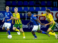 FC Den Bosch player Danzell Gravenberch and ADO Den Haag player Daniel Granli during the match between Den Bosch and ADO at De Vliert for th...