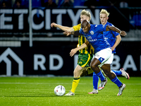 FC Den Bosch player Danzell Gravenberch and ADO Den Haag player Juho Kilo during the match between Den Bosch and ADO at De Vliert for the Ke...