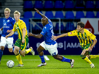 FC Den Bosch player Danzell Gravenberch and ADO Den Haag player Daniel Granli during the match between Den Bosch and ADO at De Vliert for th...