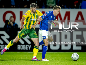 ADO Den Haag player Jordan Lee Bonis and FC Den Bosch player Stan Henderikx during the match between Den Bosch and ADO at De Vliert for the...