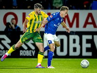 ADO Den Haag player Jordan Lee Bonis and FC Den Bosch player Stan Henderikx during the match between Den Bosch and ADO at De Vliert for the...