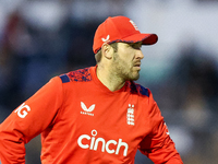 Jamie Overton of England during the Second Vitality T20 International match between England and Australia at Sofia Gardens in Cardiff, on Se...