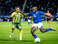 ADO Den Haag player Steven van der Sloot and FC Den Bosch player Danzell Gravenberch during the match Den Bosch vs. ADO at De Vliert for the...