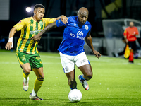 ADO Den Haag player Steven van der Sloot and FC Den Bosch player Danzell Gravenberch during the match Den Bosch vs. ADO at De Vliert for the...