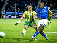 ADO Den Haag player Steven van der Sloot and FC Den Bosch player Danzell Gravenberch during the match Den Bosch vs. ADO at De Vliert for the...