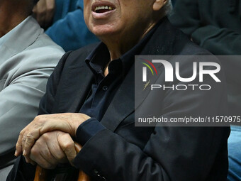 Nicola Pietrangeli during the 2024 Davis Cup Finals Group Stage Bologna match between Italy and Belgium at Unipol Arena in Bologna, Italy, o...