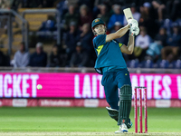 #42, Cameron Green of Australia in action with the bat during the Second Vitality T20 International match between England and Australia at S...