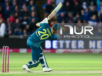 During the Second Vitality T20 International match between England and Australia in Cardiff, Wales, on September 13, 2024. (