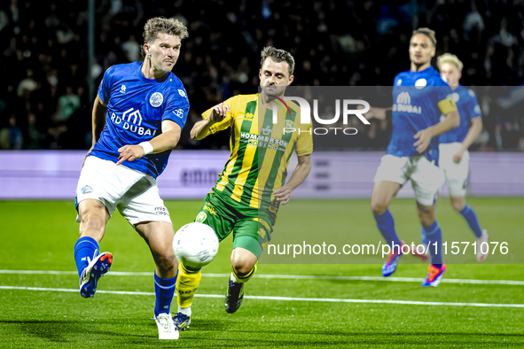 FC Den Bosch player Stan Henderikx plays during the match between Den Bosch and ADO at De Vliert for the Keuken Kampioen Divisie season 2024...