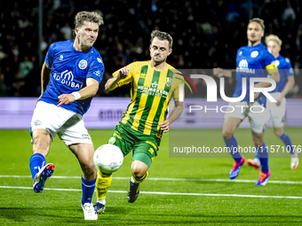 FC Den Bosch player Stan Henderikx plays during the match between Den Bosch and ADO at De Vliert for the Keuken Kampioen Divisie season 2024...