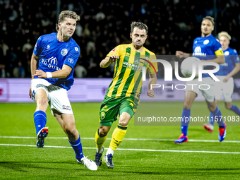 FC Den Bosch player Stan Henderikx plays during the match between Den Bosch and ADO at De Vliert for the Keuken Kampioen Divisie season 2024...