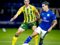 ADO Den Haag player Jari Vlak and FC Den Bosch player Thijs van Leeuwen during the match between Den Bosch and ADO at De Vliert for the Keuk...