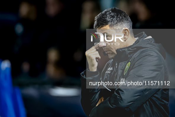 ADO Den Haag trainer Darije Kalezic is present during the match between Den Bosch and ADO at De Vliert for the Keuken Kampioen Divisie seaso...