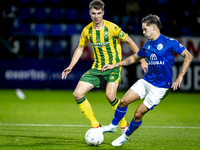 ADO Den Haag player Jari Vlak and FC Den Bosch player Thijs van Leeuwen during the match between Den Bosch and ADO at De Vliert for the Keuk...