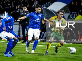 FC Den Bosch player Hicham Acheffay and ADO Den Haag player Daryl van Mieghem during the match between Den Bosch and ADO at De Vliert for th...