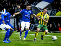 FC Den Bosch player Hicham Acheffay and ADO Den Haag player Daryl van Mieghem during the match between Den Bosch and ADO at De Vliert for th...