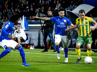 FC Den Bosch player Hicham Acheffay and ADO Den Haag player Daryl van Mieghem during the match between Den Bosch and ADO at De Vliert for th...