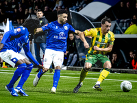 FC Den Bosch player Hicham Acheffay and ADO Den Haag player Daryl van Mieghem during the match between Den Bosch and ADO at De Vliert for th...