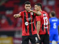 Mahmoud Ahmed Hassan of Al Rayyan SC celebrates after scoring a goal during the Ooredoo Qatar Stars League 24/25 match between Al Rayyan SC...